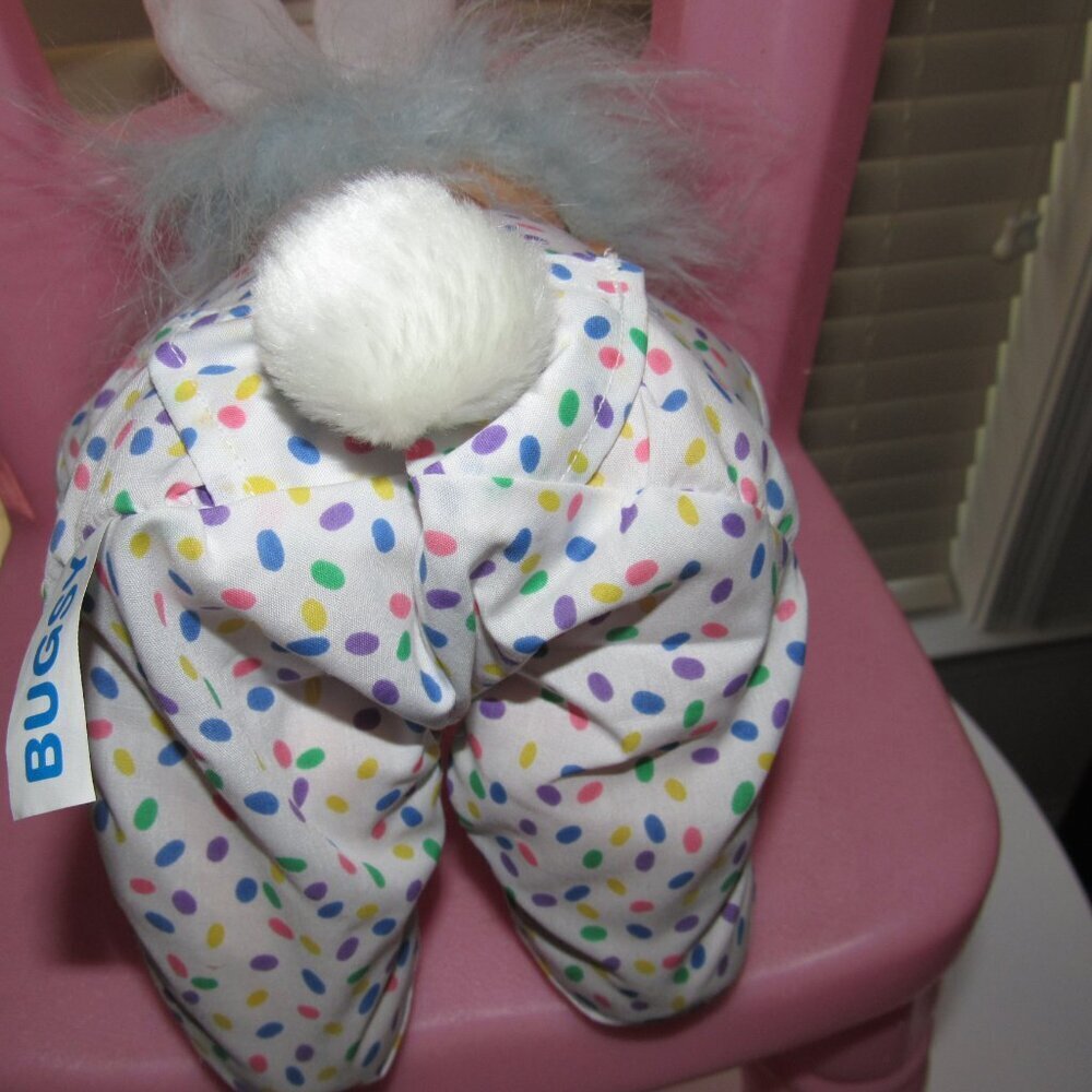 Russ Troll Kidz “Bugsy” Easter Bunny Troll Doll – Vintage Collectible Plush - Picture 3 of 9